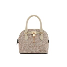 Aldo Women's Top Handle Satchel Handbag Barland, Champagne