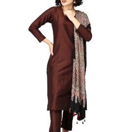 Elleora Women Cotton Blend Regular Kurta set