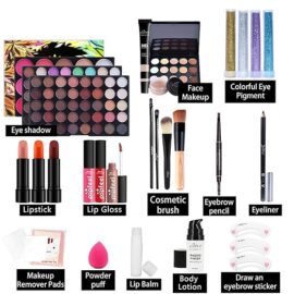 Makeup Kit for Women Full Kit, Multi-Purpose Makeup Kit All-in-One Makeup Gift Set Makeup Essential Starter Kit, Compact and Lightweight Design for Girls, Women