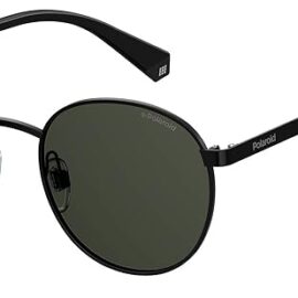 Polaroid Unisex Sunglasses | Non-Polarized Panthos (Tea Cup) Metal Gold Grey Metal Sunglasses