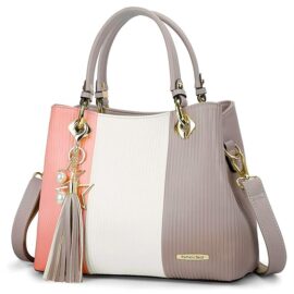Pomelo Best Women's PU Leather Handbag with Multiple Internal Pockets