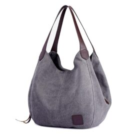 TCHH-DayUp Hobo Purses for Women Canvas Tote Shoulder Bags Cotton Handbags