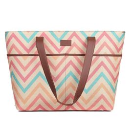 ZOUK handmade tote bags for Women - Handmade Bags for Daily Use - Vegan Leather Handbags with Double Handle - Printed Totes for Women