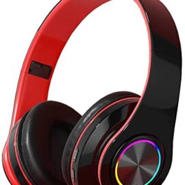 Game Headset, RGB Wireless Headset Over Ear Headphones with Microphone
